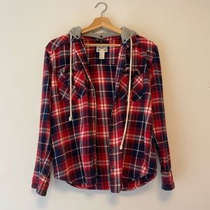 Forever 21 red and blue flannel
